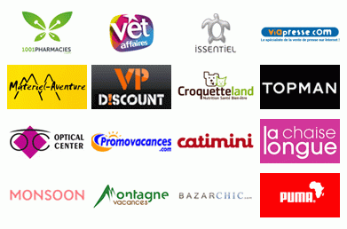 Quelques-unes des boutiques présentes sur annuairedesoffres.com