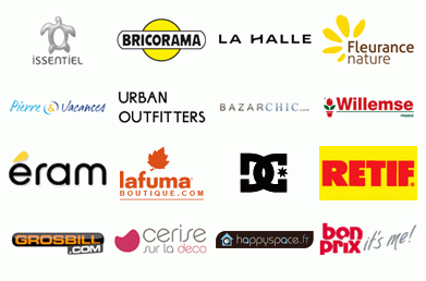 Quelques-unes des boutiques présentes sur annuairedesoffres.com